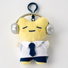 버터 밀크캣스쿨 버터군 키링 중형, 12.5cm, 옐로우 버터군, 1개