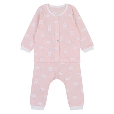 해피랜드 유아용 크루 내의 상하복 세트