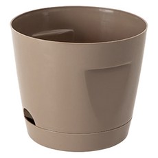 홈플로우 트레이팟 플라스틱 화분 20#, 브라운, 1개