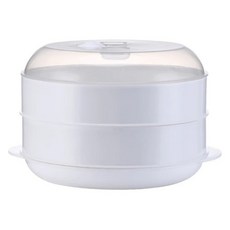 PICKDAT 微波爐用蒸籠 大 23cm, 白色, 1個