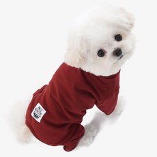 엔젤몬스터 강아지 하이넥 커버롤 OR003, 340 RED, 1개