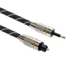 컴스 오디오 광케이블 5 원 각 메쉬 plug to toslink Optical TB489, 1개