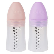지엠팜 쏘옥 실리콘 투약병 핑크 15ml + 퍼플 15ml 세트, 1세트