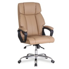 파파가구 사무형 의자 HY-011, 브라운