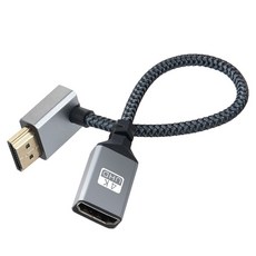 컴스 HDMI 연장 케이블 젠더 MF 4K 60Hz UHD 꺾임형 IH695, 1개