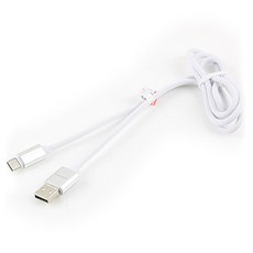 쿠시파 USB 3.1 Type C 케이블 USB 2.0 A to C타입 고속충전 및 데이터전송 4A White QC 3.0 IB239, 1개