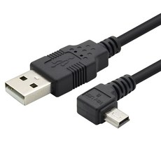 컴스 Mini 5Pin 꺾임 케이블 USB 2.0 BT695, 1개, 5m
