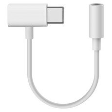컴스 Type C 오디오 젠더 C타입 to 3.5mm, 화이트, 1개