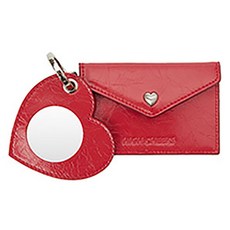 HIGH CHEEKS 愛心鏡面卡夾錢包 HC239OWT001M