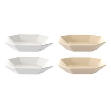PRELUDE Simplet 中型配菜碗 2款 x 2入組, 1套, 棉花糖, 燕麥