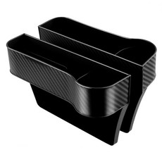 Khohimo 車用縫隙側邊置物袋 駕駛座 + 副駕駛座 收納盒 4W436, 1套, 黑色