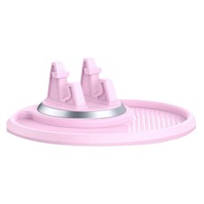 코히모 차량용 360도 회전 휴대폰 거치대 4W448, 핑크, 1개