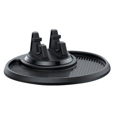 코히모 차량용 360도 회전 휴대폰 거치대 4W448, 블랙, 1개