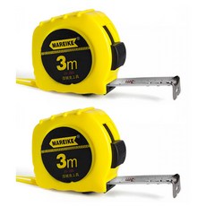 마레이케 자동 줄자 옐로우 3M, 2개