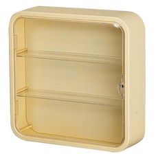 HOHOO 遊戲角色公仔展示收納裝飾櫃 奶油黃色, 1個