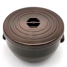 퀸스리빙 항아리모양 양념통 브라운 대, 1개, 1.3L