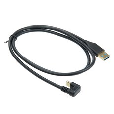 컴스 A타입-C타입 USB 3 to 3.1 전면꺾임 금도금 고속충전 및 데이터 전송 케이블 IH229, 1개