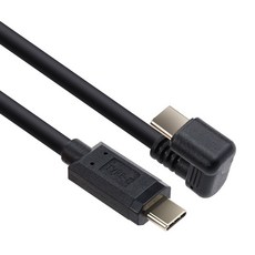Coms Type-C轉Type-C USB 3.1充電專用彎頭連接線 IH231, 單一顏色, 1個, 1m