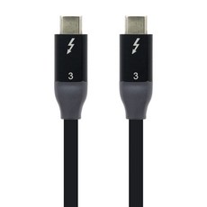 컴스 C타입-C타입 USB 3.1 4K 20Gbps 썬더볼트 3 패시브 케이블 IF599, 1개, 90cm
