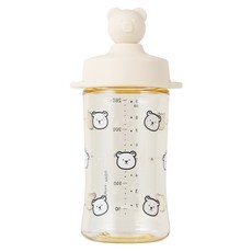 AKIOOM 幼兒小熊PPSU吸管杯, 1個, 260ml, 燕麥
