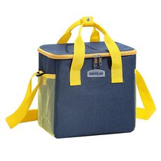 BRIVILAS 便利保冷袋, 藍色, 1個