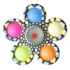 J&K 五彩繽紛圓滾滾的迷人旋轉陀螺, 1個, 8