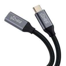 컴스 C타입-C타입 USB 3.1 GEN 2 PD 고속충전 4K 60Hz UHD 데이터 전송 메쉬 10G MF 연장 케이블 JA086, 1m, 1개