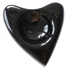 Daparang 浪漫蠟燭台 燭台 茶蠟托盤 心形 DR435, 黑色