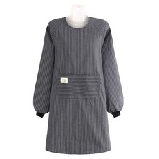 ELOTEMZ 多用途長袖圍裙, 灰色, 1個