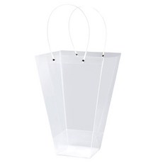 마켓피오 꽃 선물 사다리꼴 투명 PVC 가방, 타입4, 10개