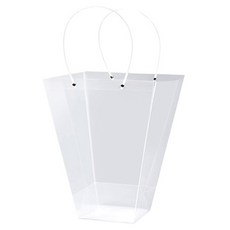 마켓피오 꽃 선물 사다리꼴 투명 PVC 가방, 타입2, 10개