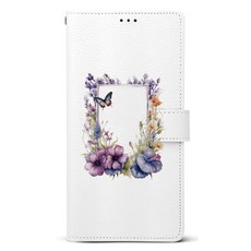 케이스퍼시픽 버터플라이 가죽 다이어리 휴대폰 케이스