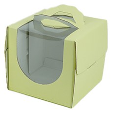 DesignPackage 迷你蛋糕開窗盒, 25個, 粉彩黃
