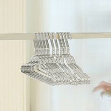 Likehouse 鋁製防滑衣架 寬版, 銀色, 10個