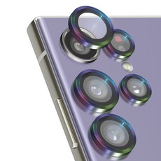 고부기 카메라 메탈링 강화유리 렌즈 액정보호필름 레인보우 세트, 1세트