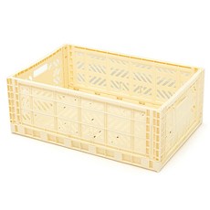 Ay kasa 折疊箱, 奶油色, L, 1個