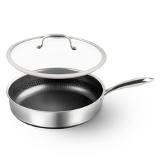 쿡셀 인덕션 IH 7세대 세라믹 블랙에디션 소테팬 + 유리뚜껑 랜덤발송 세트, 1세트, 26cm