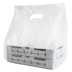 PACKAGE HERO HDPE 手提塑膠購物袋 寬 30cm x 深 19cm x 高 43cm, 1個, 100入