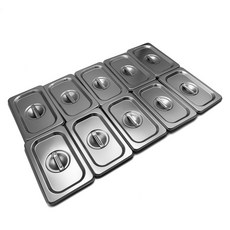 hwayoung STS304 不鏽鋼調理盆 100mm 蓋子, 單品, 10個