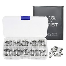 차티스트 차량용 유리관 퓨즈 0.5~30A 100p 세트, 1세트 1세트