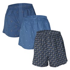 PEARLY HILLS 純棉印花四角褲3件組