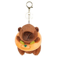 공유 카피바라 인형 키링, 12cm, 귤튜브, 1개