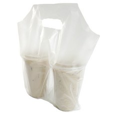 PACKAGE HERO 雙杯半透明素面塑膠提袋 31 x 30 cm, 600入, 1個