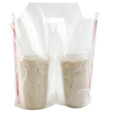 PACKAGE HERO 雙杯半透明素面塑膠提袋 31 x 30 cm, 1000入, 1個