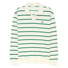 헤지스 남성용 스트라이프 긴팔 카라 티셔츠