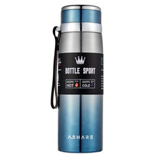 어쉐어 휴대용 보온보냉병, 블루, 800ml, 1개