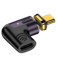 Coms Type-C PD 140W MF 彎頭轉接頭 40Gbps, JA236, 1個