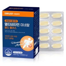 Daewon 黃金Plus日常綜合維他命礦物質錠 54g, 90錠, 1盒
