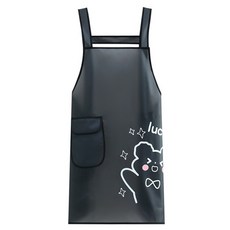 Taminayo 現代美術用吊帶TPU圍裙, 幸運黑