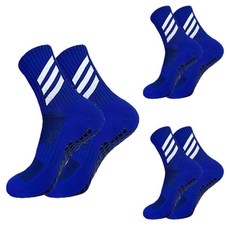 KUMIHANDS 防滑運動襪, 藍色, 3套